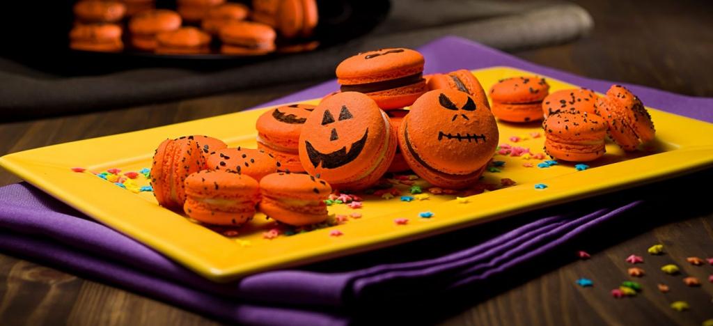 Macaron Halloween: doce delicado e saboroso