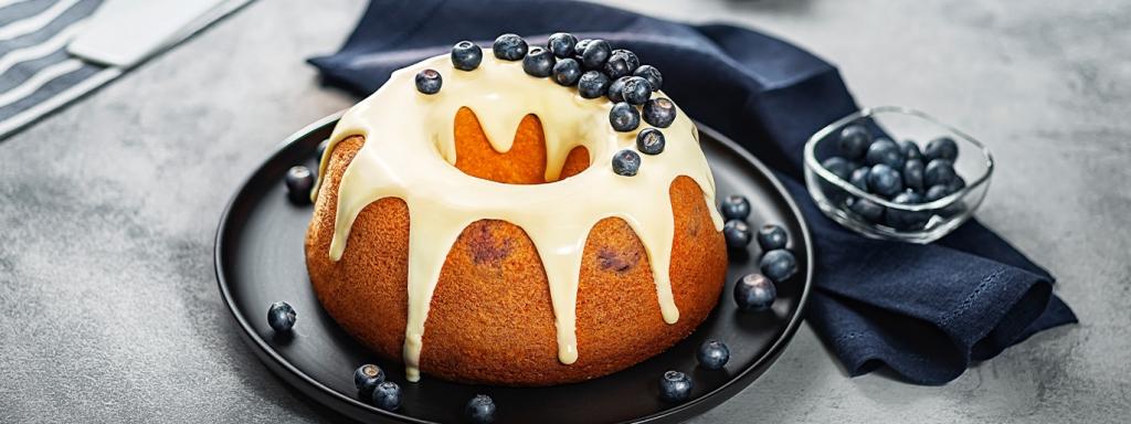 Bolo de Limão com Mirtilo