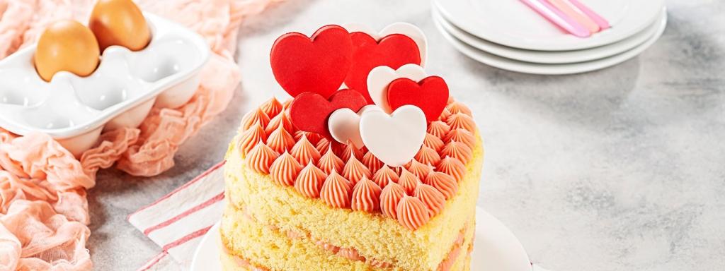 Bolo de Coração Dia dos Namorados