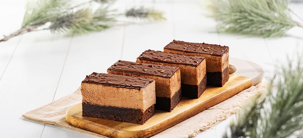 Brownie de Chocolate com Mousse de Avelã