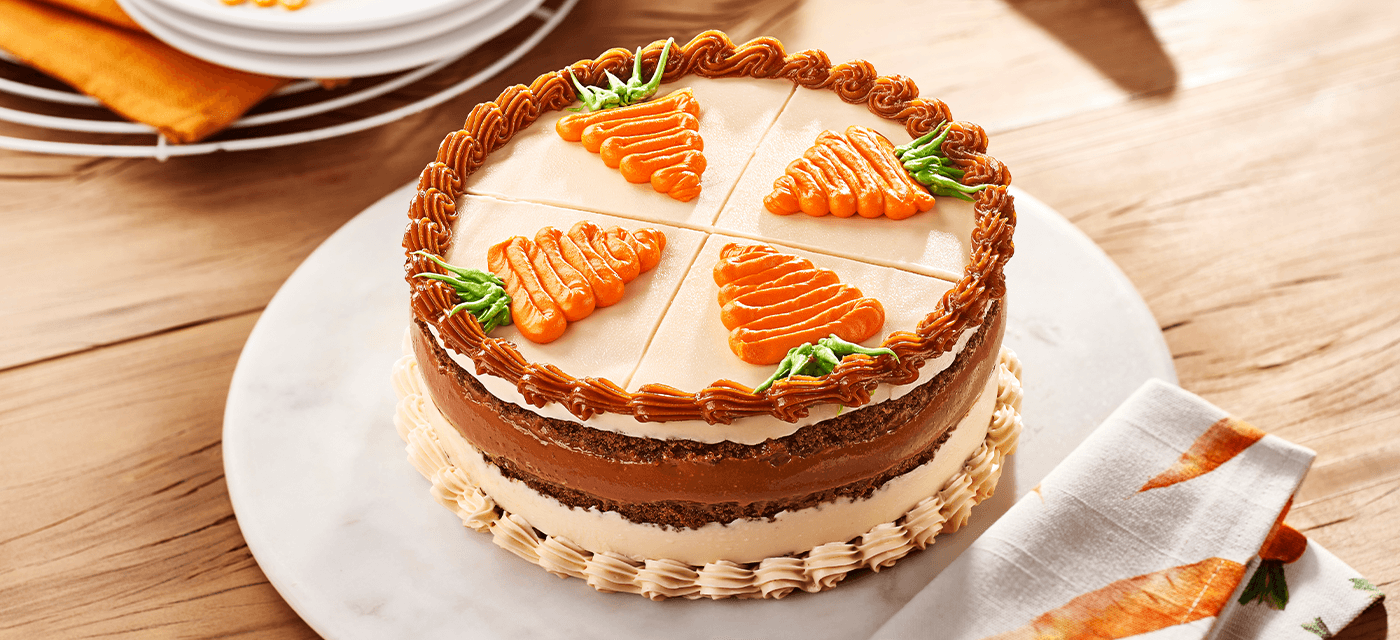 Bolo de caramelo decorado para a Páscoa