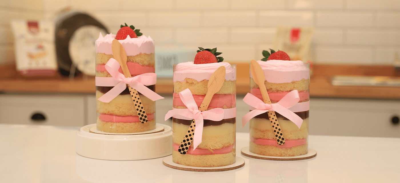 Mini bolo recheado para presente