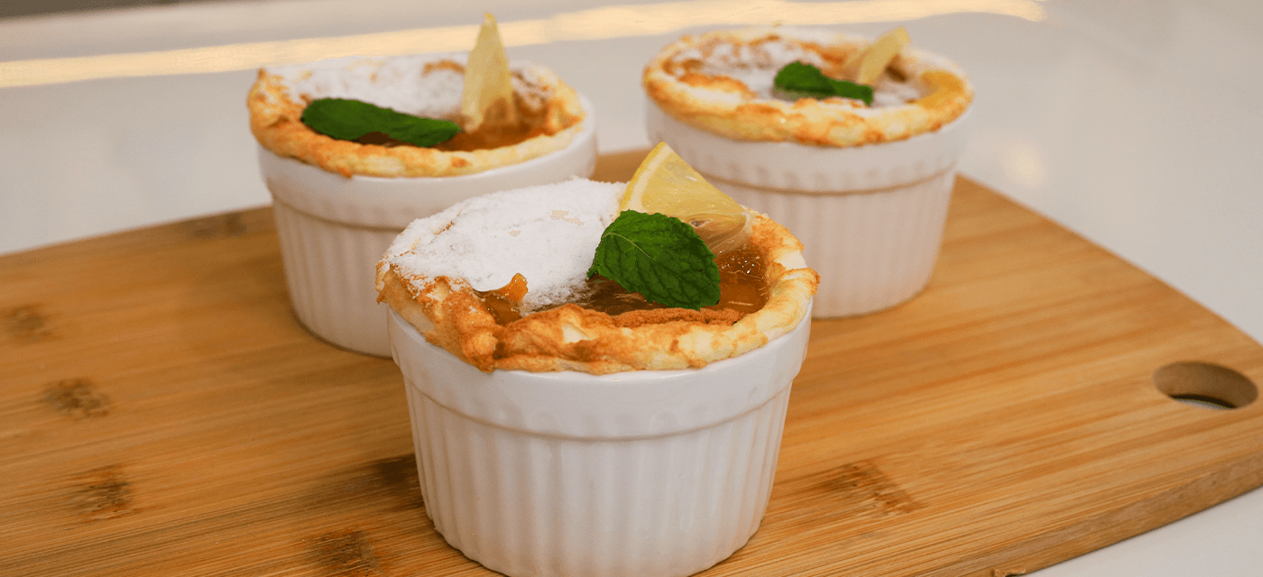 Suflê de frutas amarelas: um doce clássico